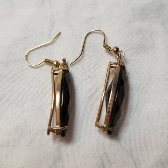 Smokey Amythyst Quartz Earrings - Picture 2 of 5